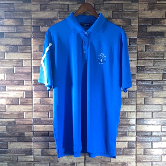 Mens Large Performance Golf Shirt by Glenmuir 1891 w/Moray Golf Club Logo - Picture 1 of 12